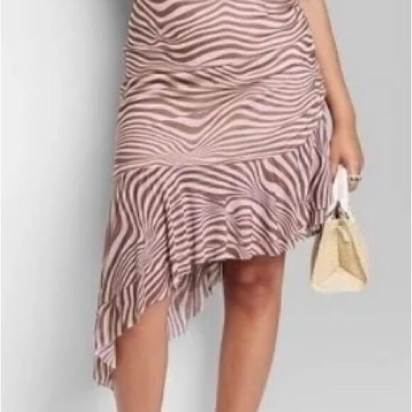 Pretty Sleeveless Zebra Print Dress Small NWT - Picture 3 of 8